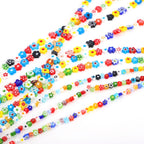 Colorful Flower Millefiori Glass Beads 4-8mm Mixed Sizes 2bags 3