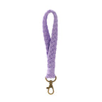 Macrame Crochet Phone Keychain Cotton Rope with Brass Clasp 4pcs 6