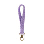 Macrame Crochet Phone Keychain Cotton Rope with Brass Clasp 4pcs 6