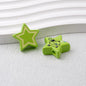 Star Acrylic Beads 22mm Cat Pattern Glossy Colorful 20pcs 12