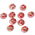 Transparent Butterfly Acrylic Beads 16mm Iridescent Plated 50pcs 5