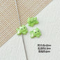 Baking Painted Bow Puppy and Dotted Kitten Metal Beads 15mm 20pcs 19
