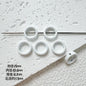 Heart Circle Floral Metal Beads Painted Solid Color Bulk 20pcs 6