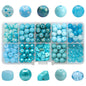 Crackle Round Glass Beads 8mm Pastel Colors Crackled Texture 200pcs 9