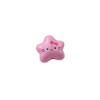 Star Acrylic Beads 20mm Glossy Hello KT Faces Colorful 20pcs 3