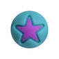 15mm Heart Silicone Beads Multi Color Layered Two Tone Matte 50pcs 27