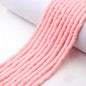 Flat Clay Beads 6mm Solid Color Smooth Polymer Disc 10strands 31