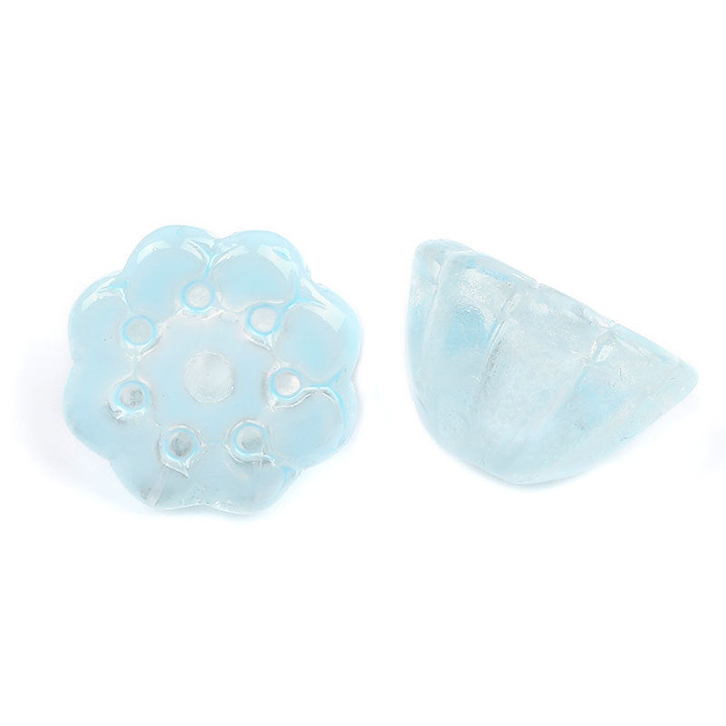 Czech Glass Beads Lotus Seed Pods 10mm Vibrant Colors 100pcs 9