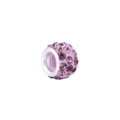Rhinestone Spacer Clay Beads 7x11mm Chunky Large Hole 100pcs 11