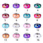 Resin Rhinestone Spacer Beads 15mm Colorful 50pcs 5