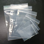 Transparent PE Plastic Zip Lock Bags Clear Resealable 100pcs 4x6-28x40cm