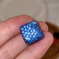 Leopard Print Rhinestone Polymer Clay Beads 14mm Square 15mm Round 10pcs 31
