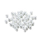 Pearl Glass Beads 8mm Imitation Smooth Glossy Mixed Colors 100pcs 6
