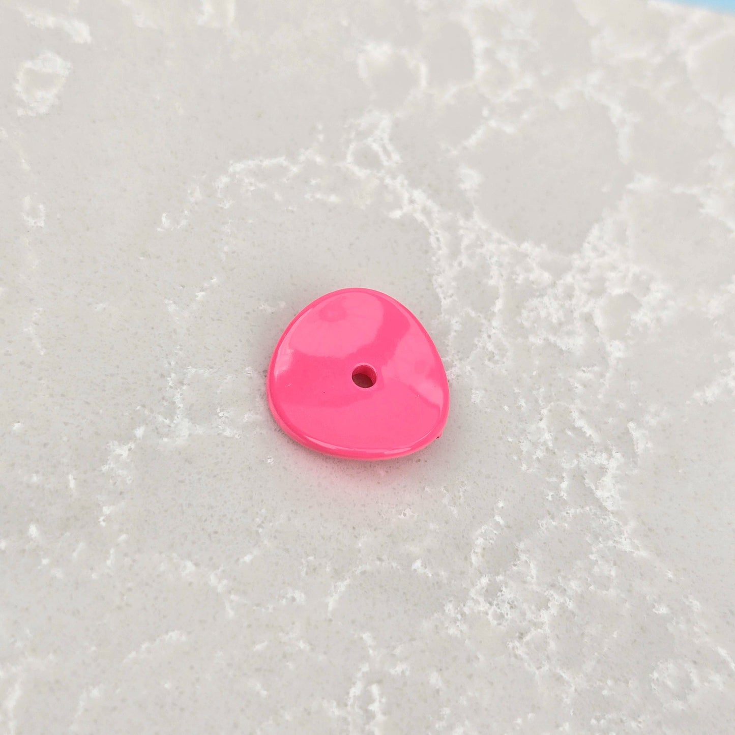 Acrylic Potato Chips Spacer Beads 14mm Baking Painted 20pcs 12