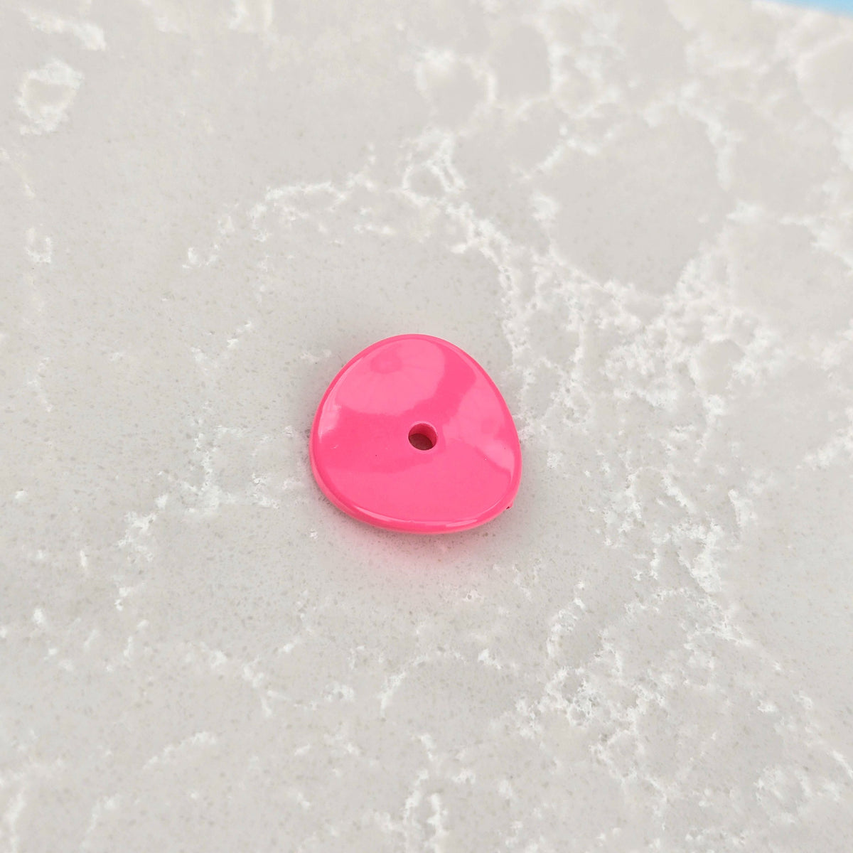 Acrylic Potato Chips Spacer Beads 14mm Baking Painted 20pcs 12