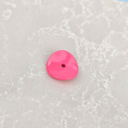 Acrylic Potato Chips Spacer Beads 14mm Baking Painted 20pcs 12