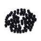 Pearl Glass Beads 8mm Imitation Smooth Glossy Mixed Colors 100pcs 43