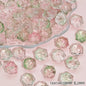 Tiny Flower Glass Beads 16mm Clear Translucent Mixed Colors 50pcs 16