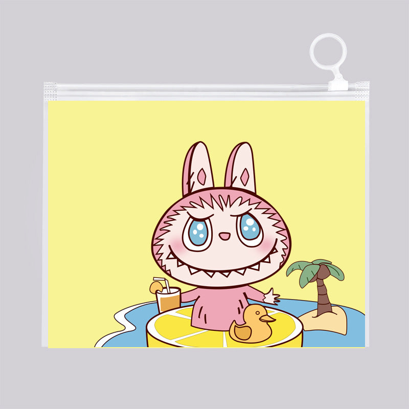 Matte Plastic Zip Lock Bags PE Bunny Print 21mm 50pcs 9