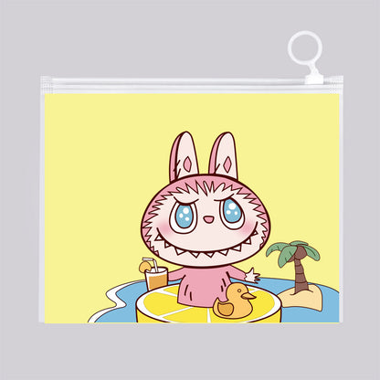 Matte Plastic Zip Lock Bags PE Bunny Print 21mm 50pcs 9