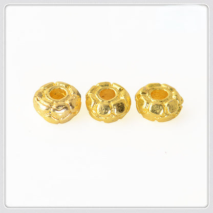 Alloy Spiral Patterned Tibetan Spacer Beads 4mm 100pcs 7