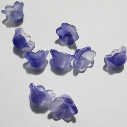Czech Glass Beads Wind Chime Flower 12mm Pastel Glossy 100pcs 20