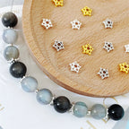 Alloy Star Spacer Beads 7mm Tibetan Style 100pcs