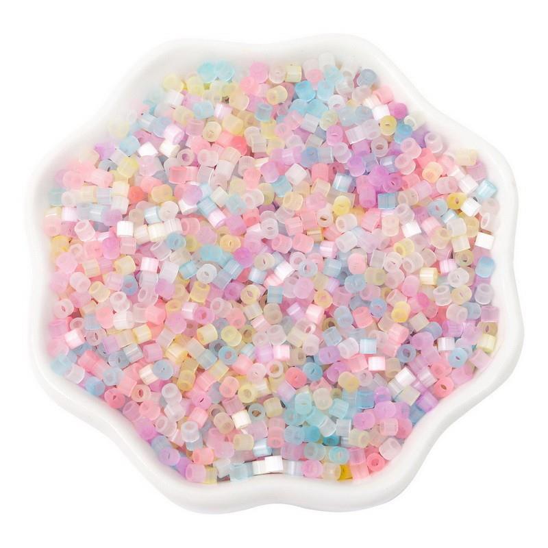 Antique Cat Eye Rice Seed Glass Beads 2.5mm Translucent Glow 740pcs 5