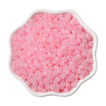 Cat Eye Jade Ice Seed Glass Beads 4mm Soft Pastel Translucent 150pcs 8