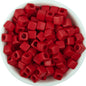 Solid Color Rounded Square Acrylic Beads 7mm Large Hole 100pcs 15
