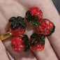 Lampwork Glass Beads Fruit Collection Glow in the Dark Detailed 20pcs 7