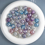 Shimmer Starry Resin Beads 16mm Round Multicolor 10pcs 4