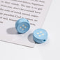 Painted Button Acrylic Beads 12mm Glossy Baked Paint 50pcs 11