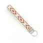 Bohemian Style Wristlet Keychain Antique Silver Polyester 2pcs 17cm 23