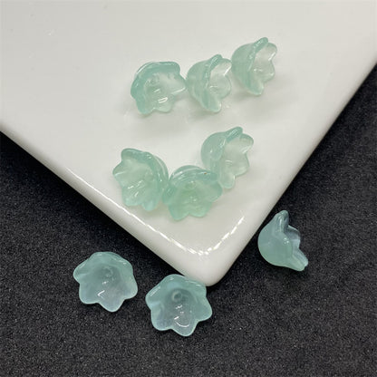 Czech Glass Beads Flower Bud 6 10mm Soft Pastel Colors 100pcs 7