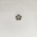 Silver Five Petal Flower Acrylic Beads 19mm CCB Plastic Spacer 100pcs