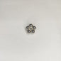 Silver Five Petal Flower Acrylic Beads 19mm CCB Plastic Spacer 100pcs