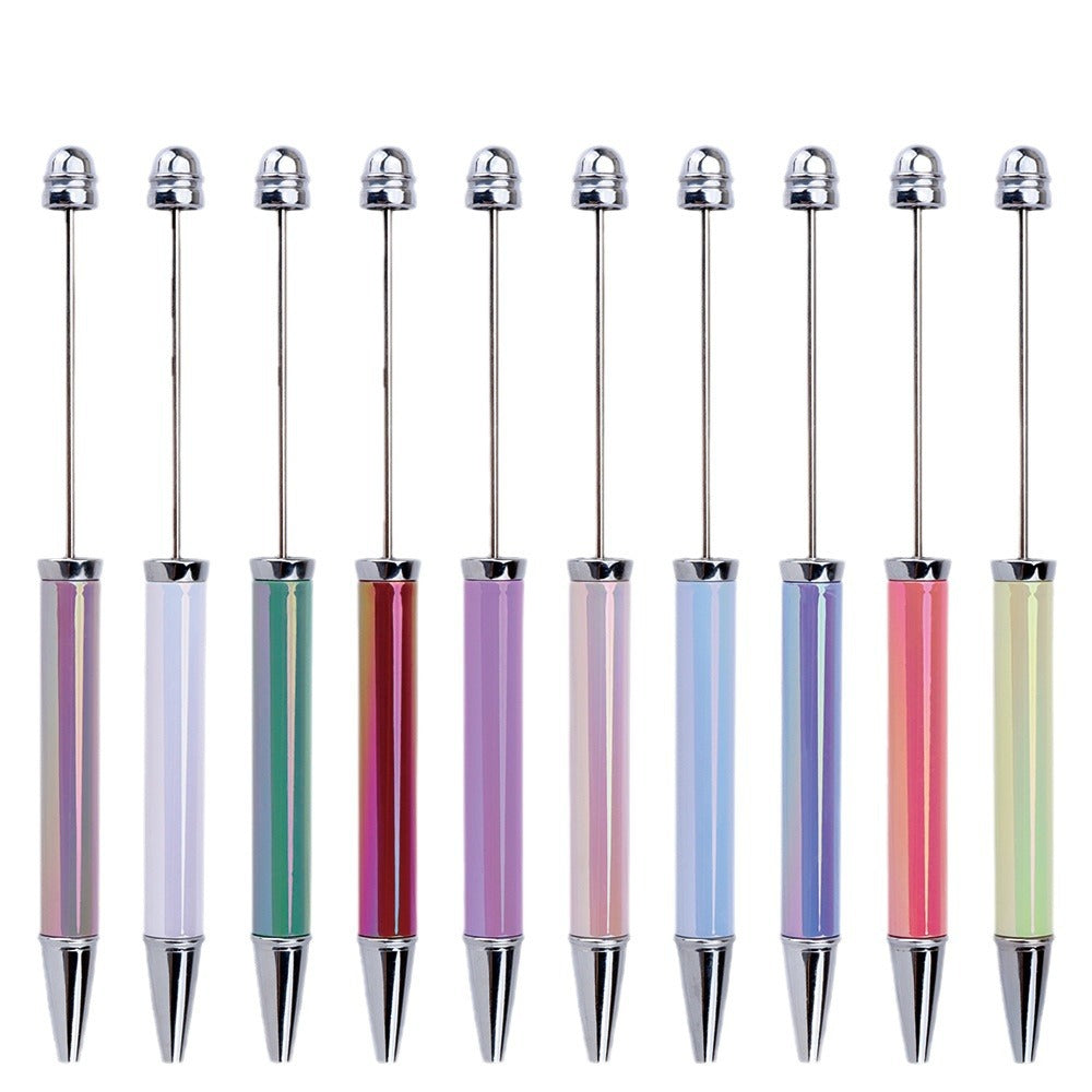 Beadable Pen UV Electroplating Rainbow Color Opal Shimmer 10pcs