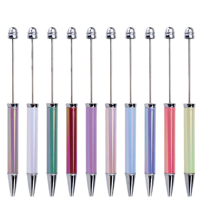 Beadable Pen UV Electroplating Rainbow Color Opal Shimmer 10pcs