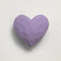 Rubberized Spray Painted Faceted Heart Acrylic Beads 19mm 50pcs 11