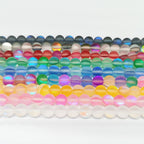 Matte Colorful Iridescent Mermaid Glass Beads 6mm 62pcs 5