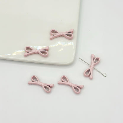 Eight Character Shaped Bow Tie Metal Beads 10*22mm Baking Painted 10pcs 7