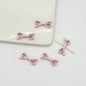 Eight Character Shaped Bow Tie Metal Beads 10*22mm Baking Painted 10pcs 7