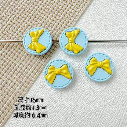 Round Bow Metal Beads 16mm 12mm Baking Painted 20pcs 6