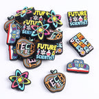 Silicone Focal Beads Science Tech Vibes Inspirational Letters 20pcs