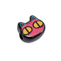 Painted Big Eyed Kitten Acrylic Beads 18mm Colorful Mixed 10pcs 11