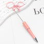 Beadable Keychain Pen Slim Metal Plastic Vibrant Colors 15