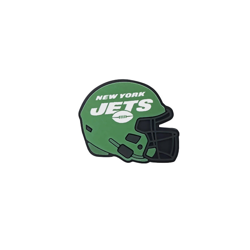 Silicone Focal Beads NFL Teams Helmet Printed Logos 20pcs 25
