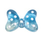 Sweet Polka Dotted Bow Acrylic Beads 29mm Colorful Mixed 10pcs 29
