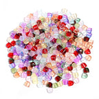 Czech Glass Beads Tulip Petals And Leaves Vintage Frosted 9mm 200pcs 6